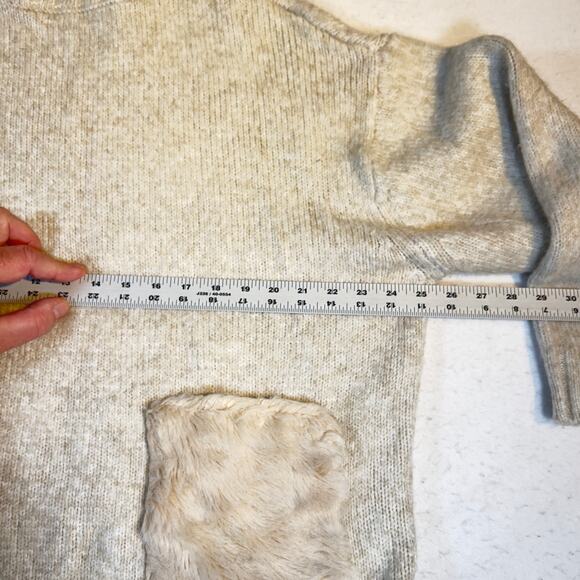 Zara Knit Alpaca Blend Sweater Woman's M Turtleneck Pockets Like a Fluffy Cloud - Picture 10 of 16